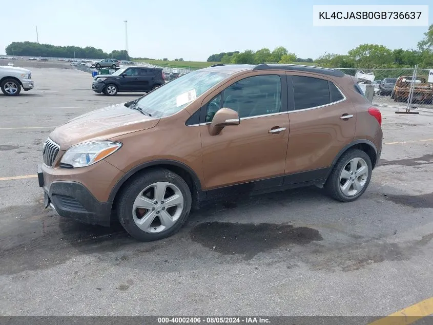 KL4CJASB0GB736637 2016 Buick Encore