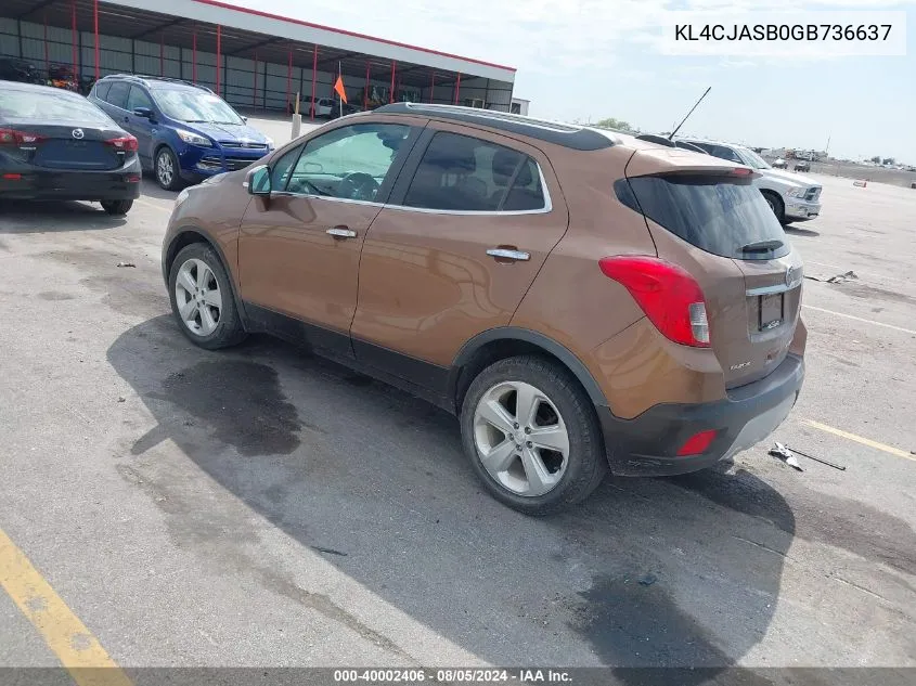 KL4CJASB0GB736637 2016 Buick Encore