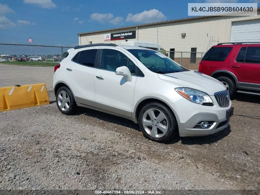 KL4CJBSB9GB604630 2016 Buick Encore Convenience