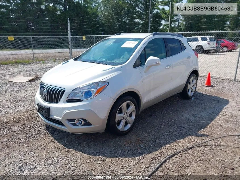 2016 Buick Encore Convenience VIN: KL4CJBSB9GB604630 Lot: 40047194