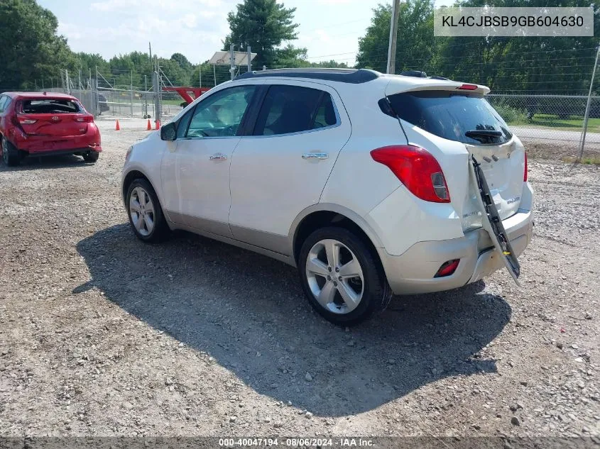 2016 Buick Encore Convenience VIN: KL4CJBSB9GB604630 Lot: 40047194