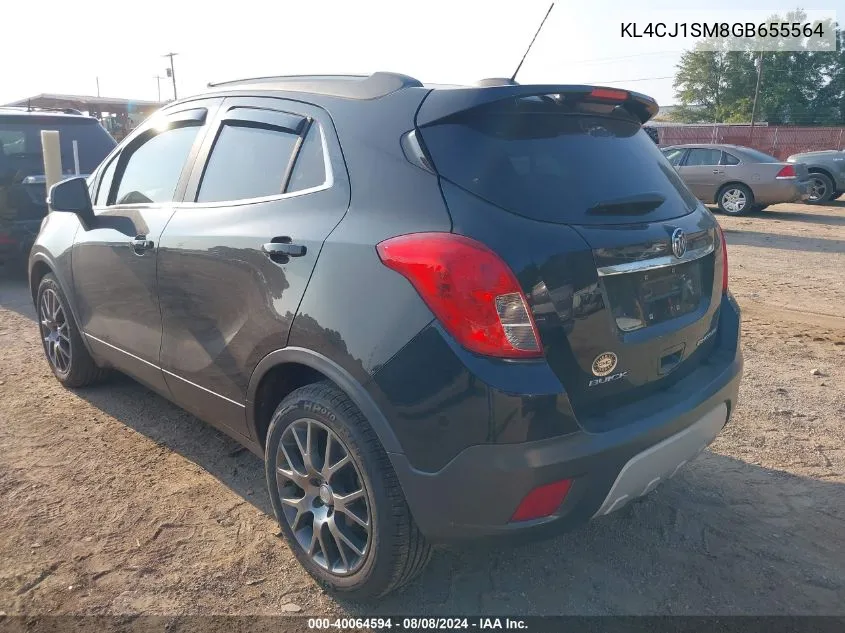 KL4CJ1SM8GB655564 2016 Buick Encore Sport Touring