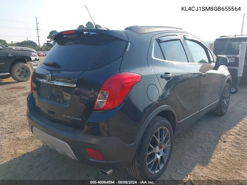 KL4CJ1SM8GB655564 2016 Buick Encore Sport Touring