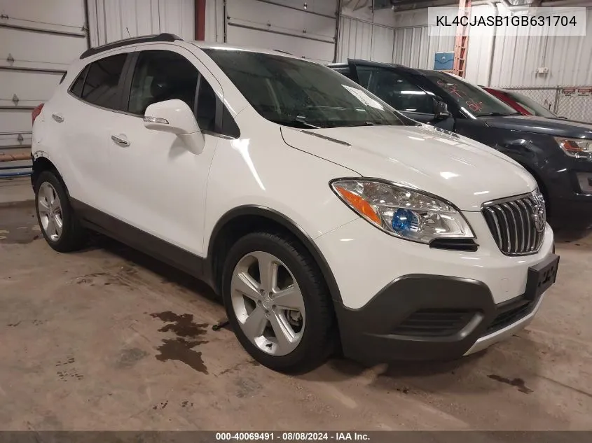 2016 Buick Encore VIN: KL4CJASB1GB631704 Lot: 40069491