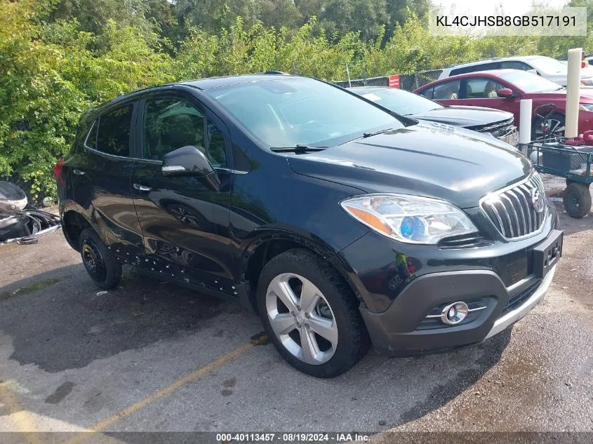 KL4CJHSB8GB517191 2016 Buick Encore Premium