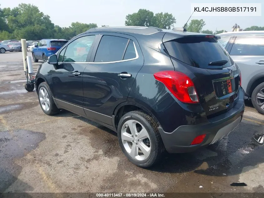 KL4CJHSB8GB517191 2016 Buick Encore Premium