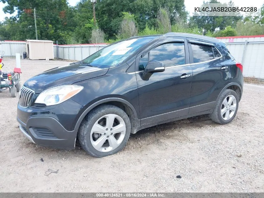 2016 Buick Encore VIN: KL4CJASB2GB642288 Lot: 40124521