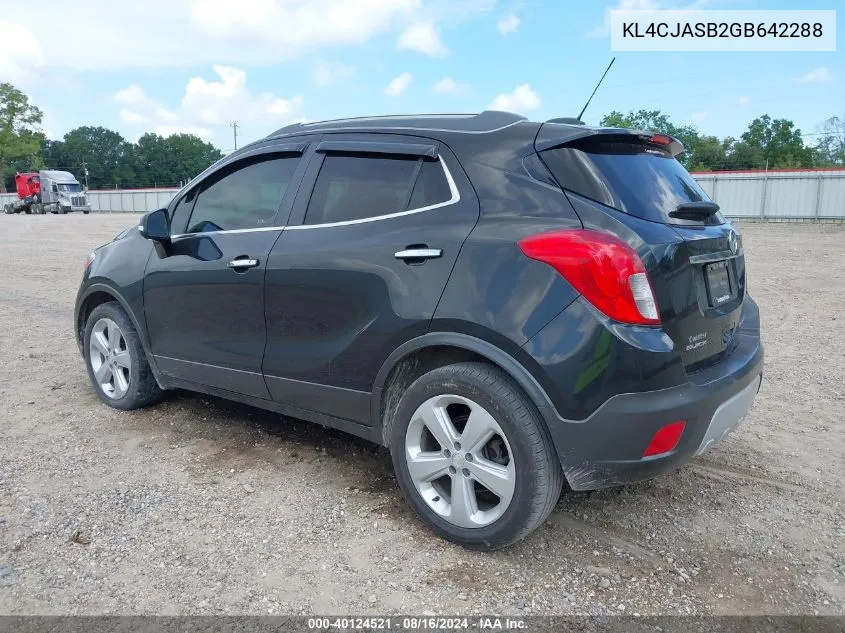 2016 Buick Encore VIN: KL4CJASB2GB642288 Lot: 40124521