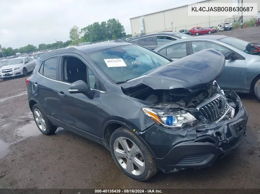 2016 Buick Encore VIN: KL4CJASB0GB630687 Lot: 40135439