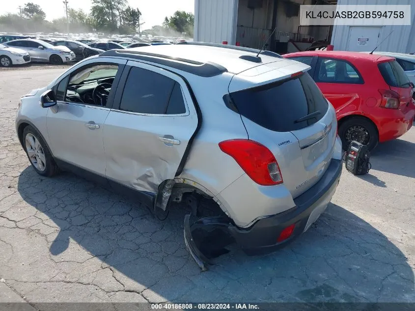 KL4CJASB2GB594758 2016 Buick Encore