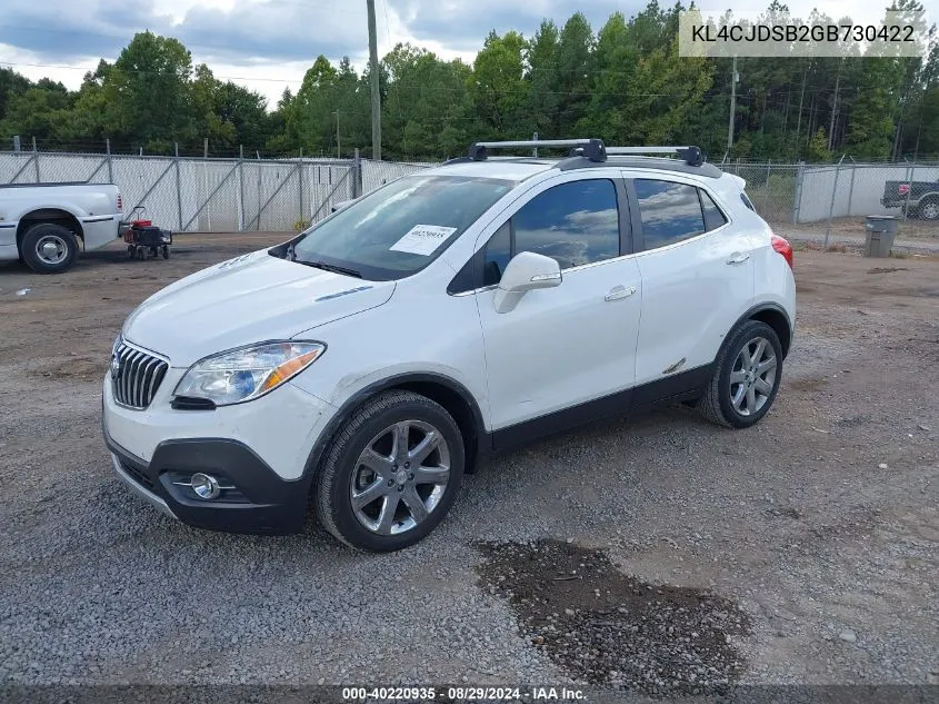 KL4CJDSB2GB730422 2016 Buick Encore Premium