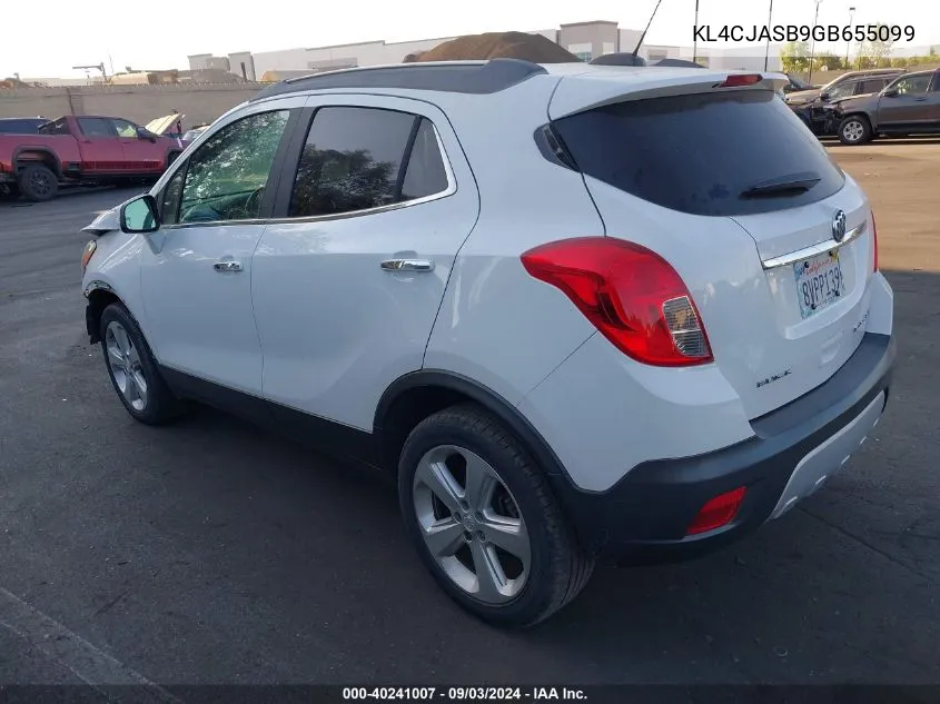 2016 Buick Encore VIN: KL4CJASB9GB655099 Lot: 40241007