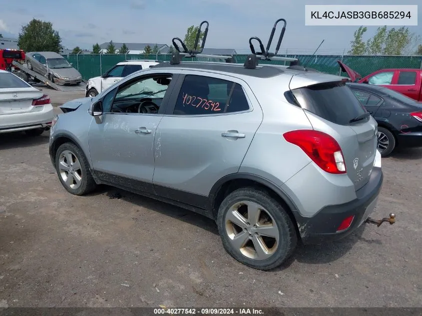 KL4CJASB3GB685294 2016 Buick Encore