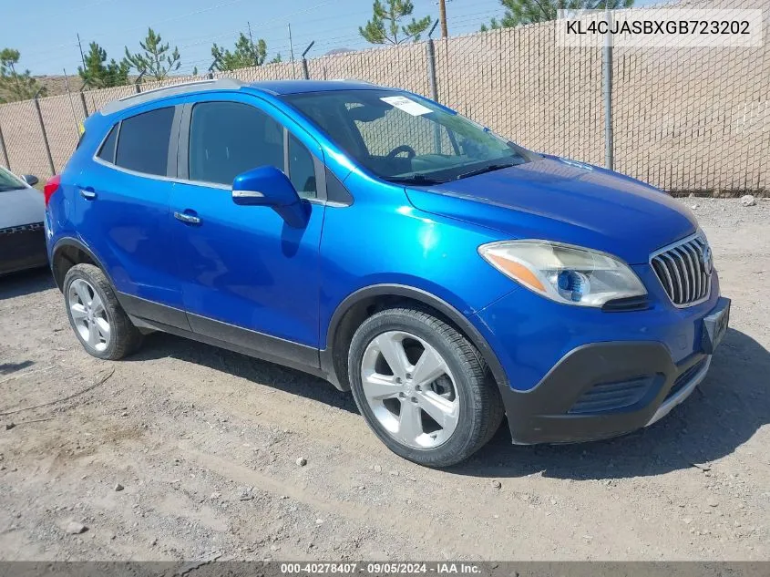 KL4CJASBXGB723202 2016 Buick Encore