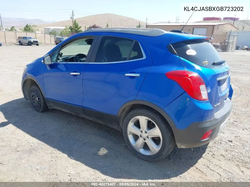 KL4CJASBXGB723202 2016 Buick Encore