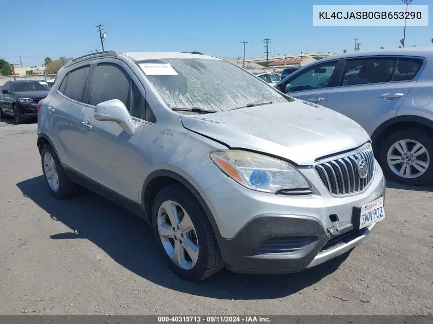 KL4CJASB0GB653290 2016 Buick Encore