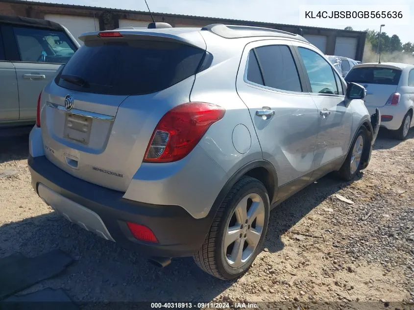 KL4CJBSB0GB565636 2016 Buick Encore Convenience