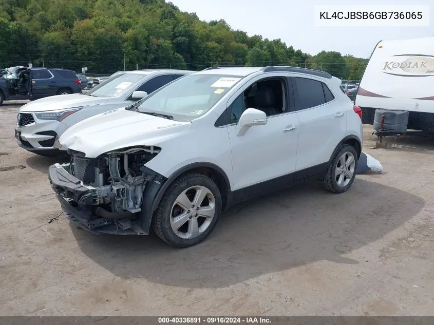 KL4CJBSB6GB736065 2016 Buick Encore Convenience