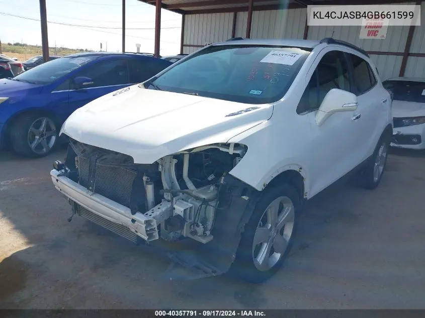 KL4CJASB4GB661599 2016 Buick Encore