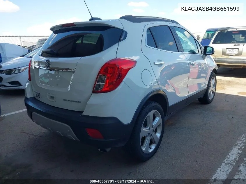 KL4CJASB4GB661599 2016 Buick Encore