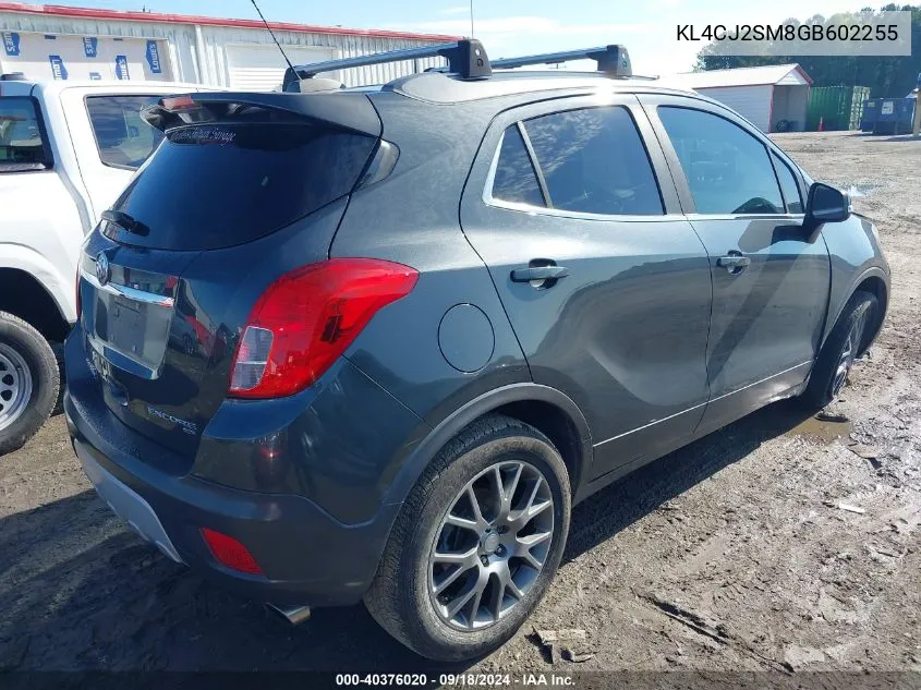 KL4CJ2SM8GB602255 2016 Buick Encore Sport Touring