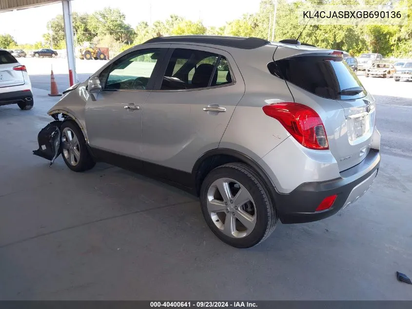 KL4CJASBXGB690136 2016 Buick Encore