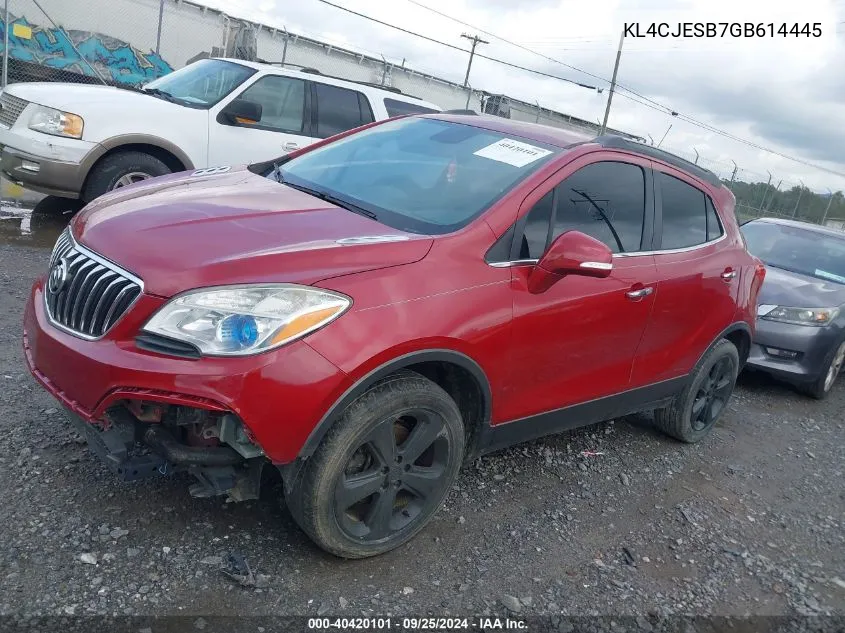 2016 Buick Encore VIN: KL4CJESB7GB614445 Lot: 40420101