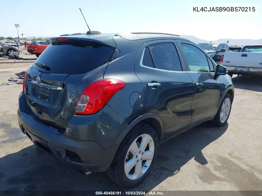 2016 Buick Encore VIN: KL4CJASB9GB570215 Lot: 40456191