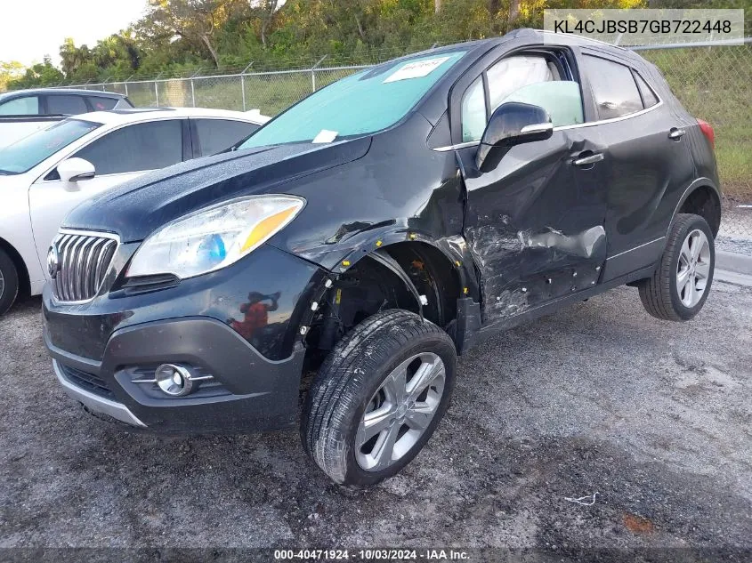 2016 Buick Encore Convenience VIN: KL4CJBSB7GB722448 Lot: 40471924