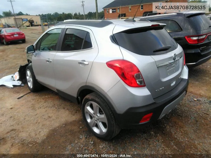 2016 Buick Encore VIN: KL4CJASB7GB728535 Lot: 40473474