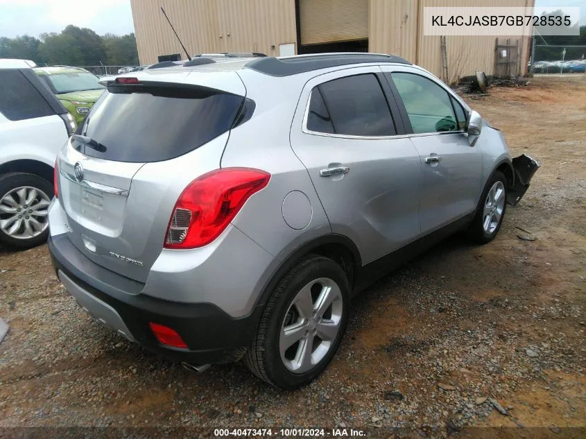 2016 Buick Encore VIN: KL4CJASB7GB728535 Lot: 40473474