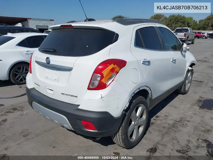 KL4CJASB7GB706213 2016 Buick Encore