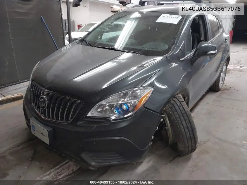 KL4CJASB5GB617076 2016 Buick Encore