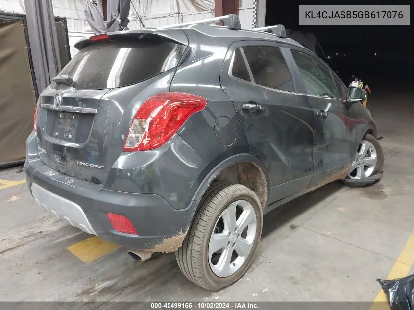 KL4CJASB5GB617076 2016 Buick Encore