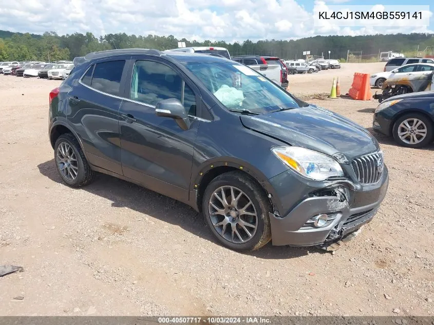 KL4CJ1SM4GB559141 2016 Buick Encore Sport Touring