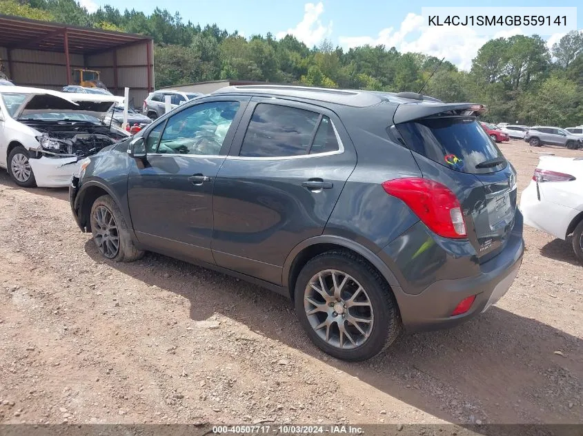 KL4CJ1SM4GB559141 2016 Buick Encore Sport Touring