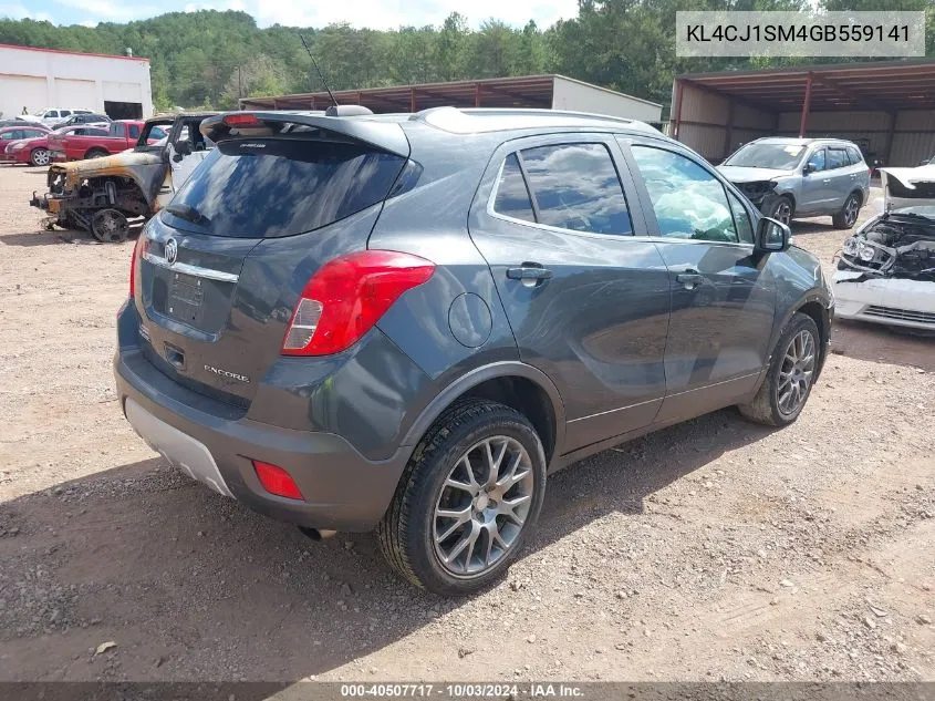 KL4CJ1SM4GB559141 2016 Buick Encore Sport Touring