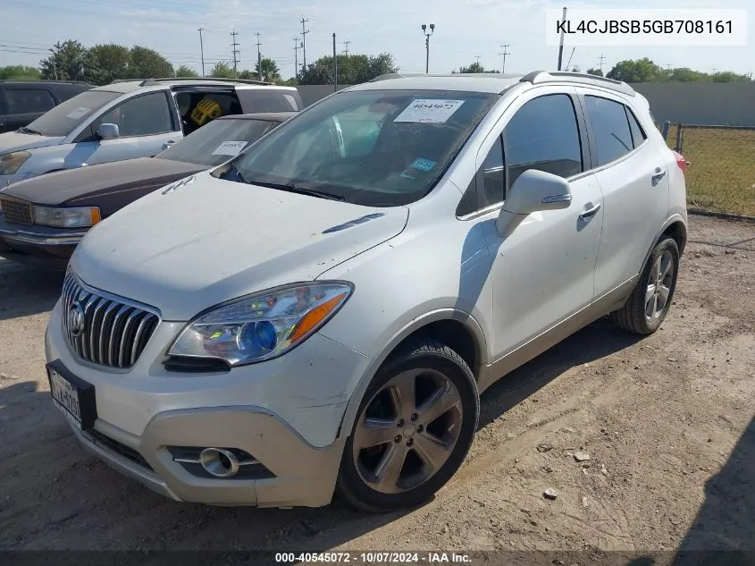 KL4CJBSB5GB708161 2016 Buick Encore Convenience