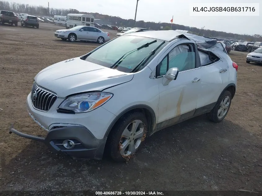 KL4CJGSB4GB631716 2016 Buick Encore Leather