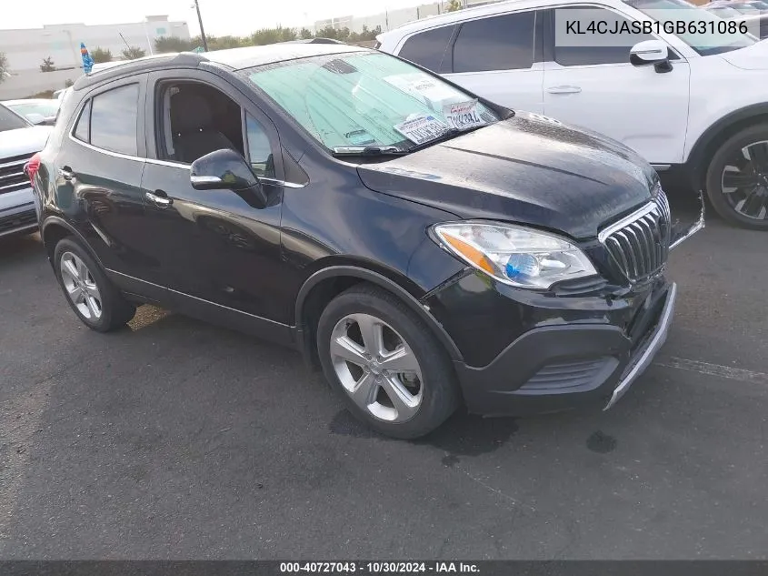 2016 Buick Encore VIN: KL4CJASB1GB631086 Lot: 40727043