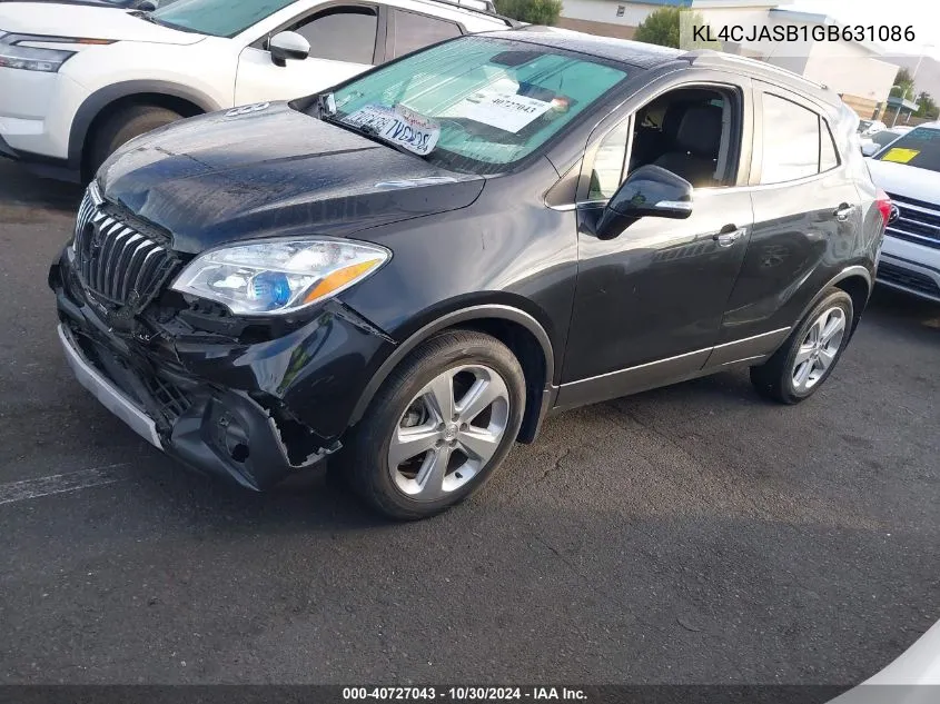 2016 Buick Encore VIN: KL4CJASB1GB631086 Lot: 40727043