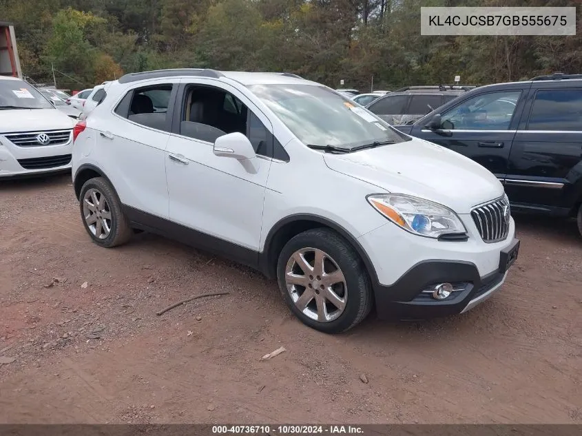 2016 Buick Encore Leather VIN: KL4CJCSB7GB555675 Lot: 40736710