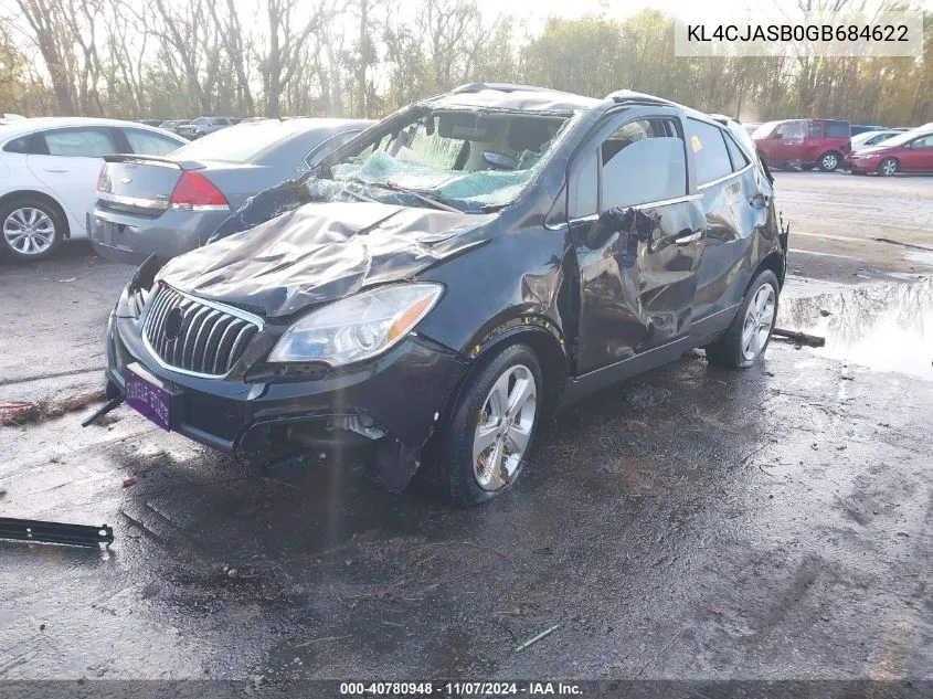 KL4CJASB0GB684622 2016 Buick Encore