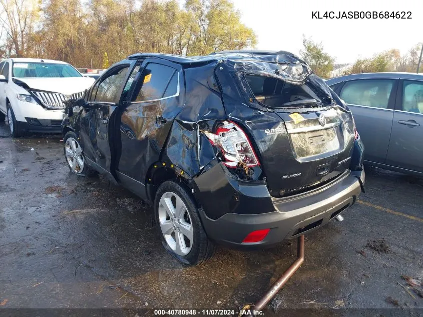 KL4CJASB0GB684622 2016 Buick Encore