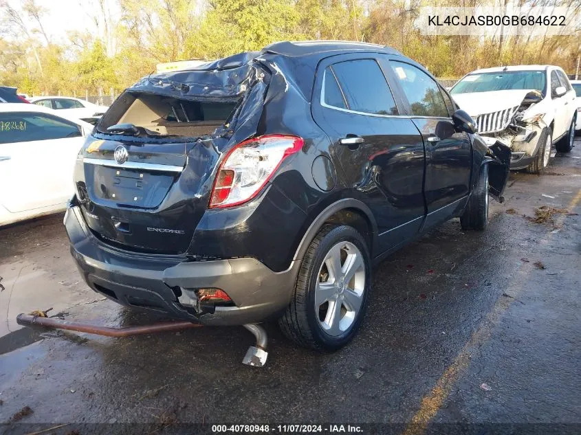 KL4CJASB0GB684622 2016 Buick Encore