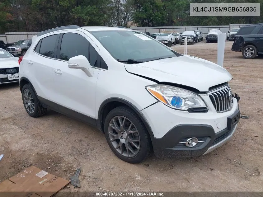 2016 Buick Encore Sport Touring VIN: KL4CJ1SM9GB656836 Lot: 40787282