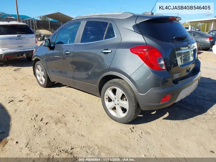 2016 Buick Encore VIN: KL4CJASB4GB546405 Lot: 40840984