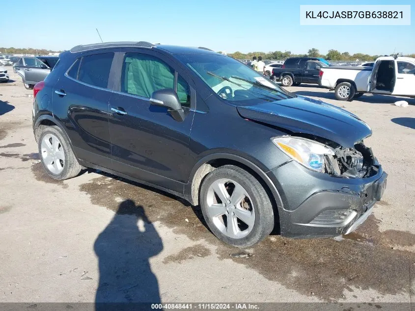 2016 Buick Encore VIN: KL4CJASB7GB638821 Lot: 40848441