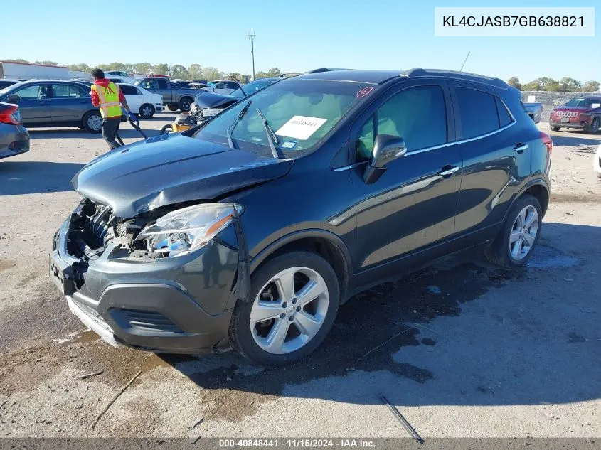 2016 Buick Encore VIN: KL4CJASB7GB638821 Lot: 40848441