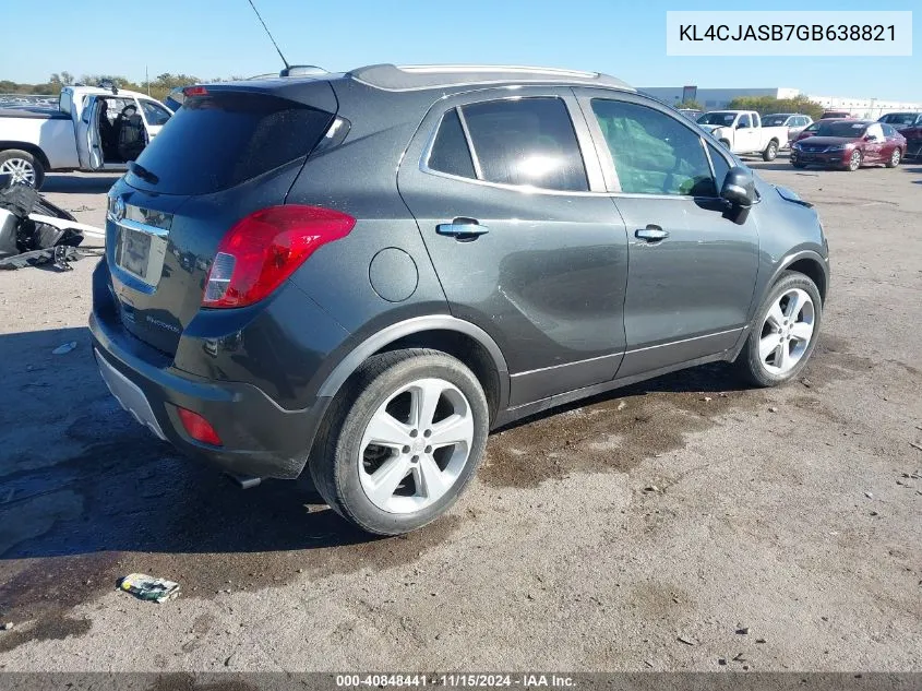 2016 Buick Encore VIN: KL4CJASB7GB638821 Lot: 40848441